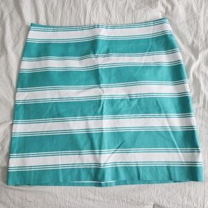 Vineyard Vines Aqua Striped Skirt 6